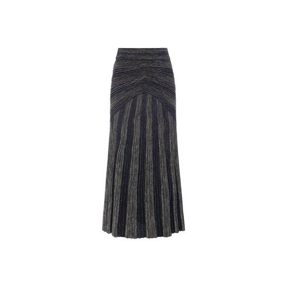 NEW PAOLA BERNARDI women's julia sequined midi skirt in black